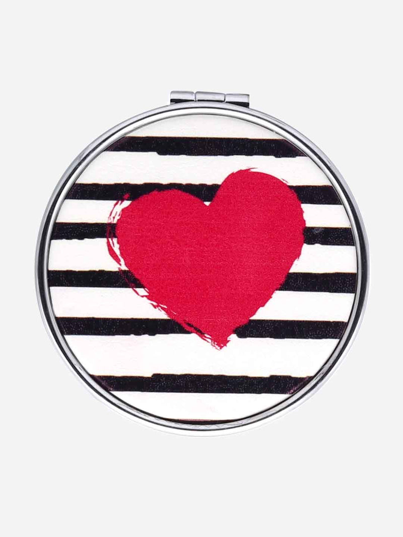 Studiowest Round Compact Mirror - Heart