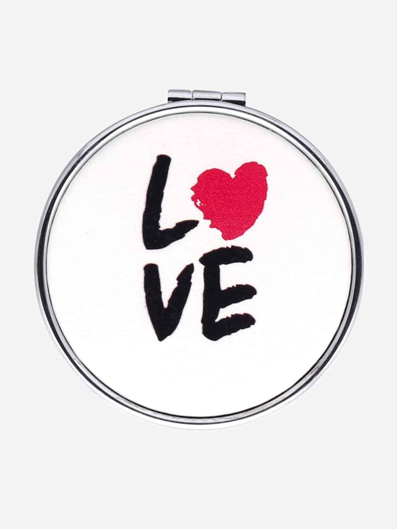 Studiowest Round Compact Mirror - Love