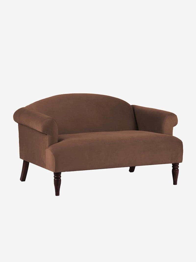 Westside Home Light Brown Newport Two Seater Sofa