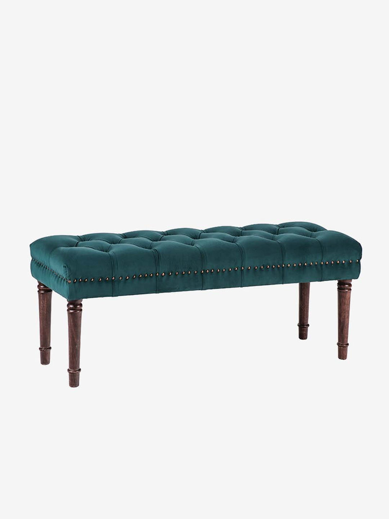 Westside Home Dark Teal Warwick Bench