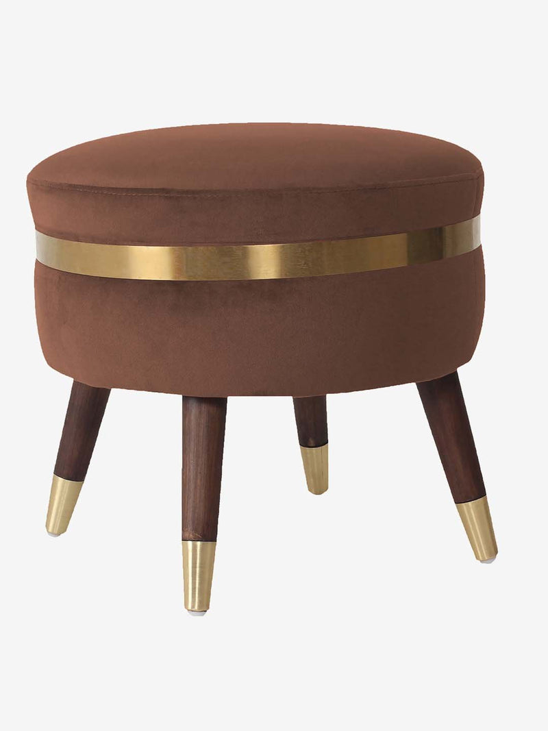 Westside Home Light Brown Newport Pouf