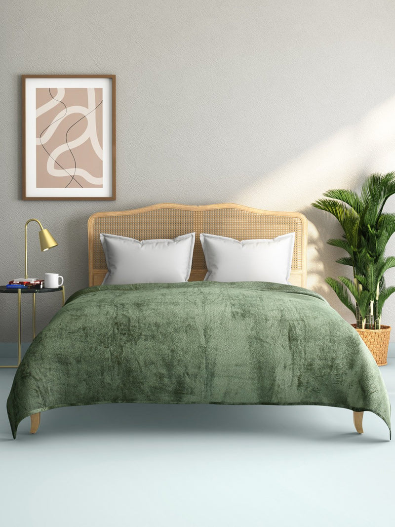 Westside Home Mint Green Double Quick-Dry Fleece Blanket