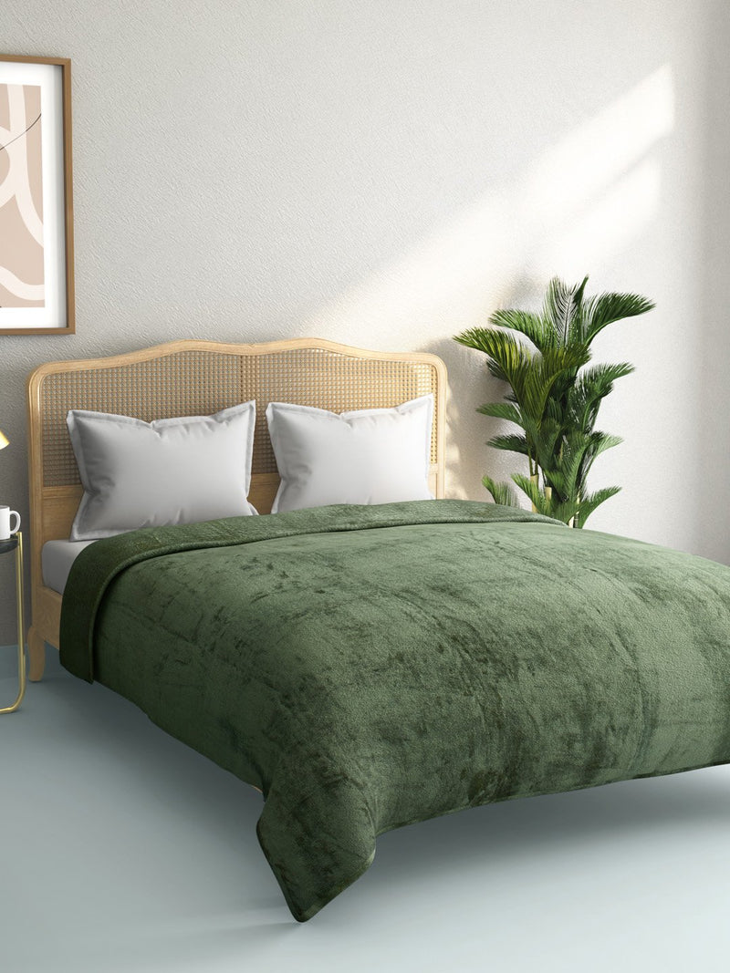 Westside Home Mint Green Double Quick-Dry Fleece Blanket